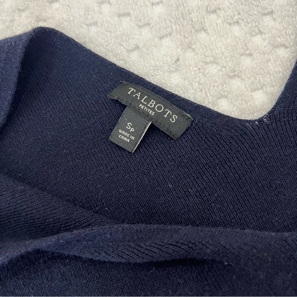 Talbots Open V-Neck Sweater - Picture 4 of 7